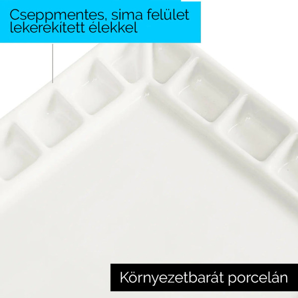 Színkeverő paletta - Meeden 18-Well Porcelain Artist Paint Palette Színkeverő paletta - Meeden 18-Well Porcelain Artist Paint Palette