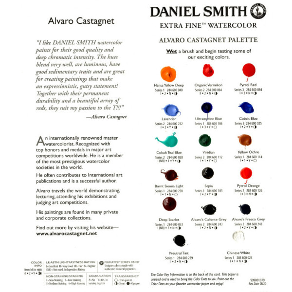 Daniel Smith pontkártya – Alvaro Castagnet Daniel Smith pontkártya – Alvaro Castagnet