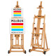 Festőállvány, műtermi, összecsukható, gurítható - MEEDEN Versatile H-Frame Studio Easel Natural Festőállvány, műtermi, összecsukható, gurítható - MEEDEN Versatile H-Frame Studio Easel Natural