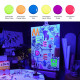 Akrilfesték készlet - MEEDEN Fluid Acrylic Paint Set, 6 Fluorescent Colors (2 oz, 60 ml) Akrilfesték készlet - MEEDEN Fluid Acrylic Paint Set, 6 Fluorescent Colors (2 oz, 60 ml)
