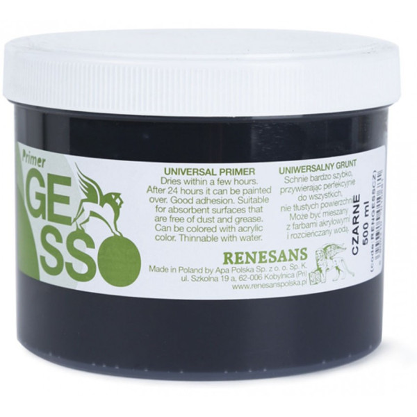 Sheps akril fekete Renesans 110ml