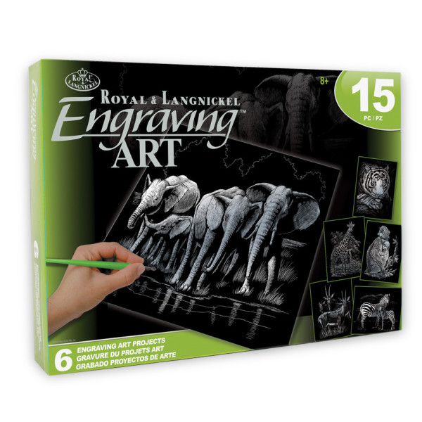 Képkarcoló válogatás készlet 6 képpel - Ezüst - Vadon