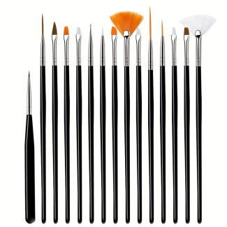 Ecsetkészlet - C4H Precise Detail Paint Brush Set - 15 db-os készlet
