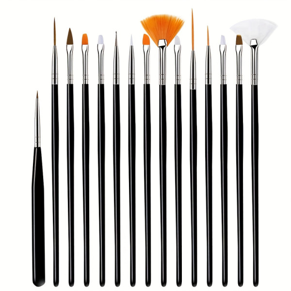 Ecsetkészlet - C4H Precise Detail Paint Brush Set - 15 db-os készlet