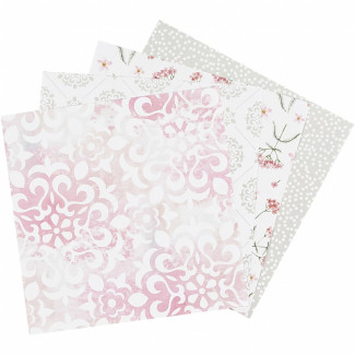 Origami papír - 4 féle minta - 15x15 cm