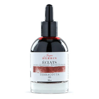 Akvarell művésztinta, 50 ml - Jacques Herbin Éclats Fine Art Ink - Terrakotta