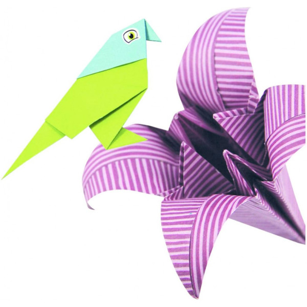 Origami papír ajándék készlet - Különleges origami papírok dobozos készletben - Kislányoknak