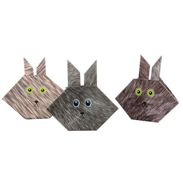 Origami papír - Design papíros hajtogató készlet, 20x20cm, 60 lap - Állatkert