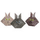 Origami papír - Design papíros hajtogató készlet, 20x20cm, 60 lap - Állatkert