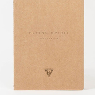 Clairefontaine Flying Spirit vázlatfüzet, elefántcsont rajzpapír, fűzött 90 g/m2 120 oldal, 16x21 cm