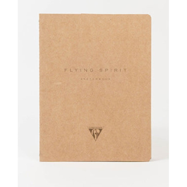 Clairefontaine Flying Spirit vázlatfüzet, elefántcsont rajzpapír, fűzött 90 g/m2 120 oldal, 16x21 cm