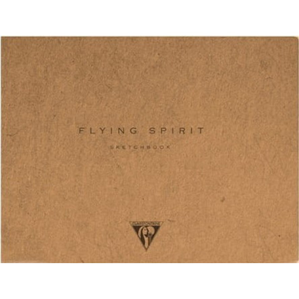 Clairefontaine Flying Spirit vázlatfüzet, elefántcsont rajzpapír, fűzött 90 g/m2 100 oldal, 10,5 x 21 cm