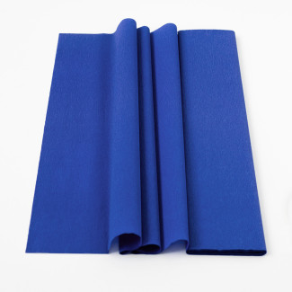 Krepp-papír 75% kreppelés 40 g/m2 FRANCIA KÉK 0,5 x 2,50 cm