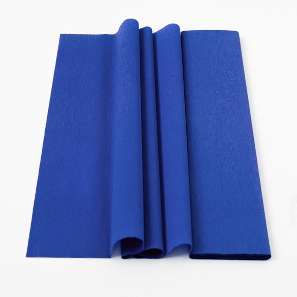 Krepp-papír 75% kreppelés 40 g/m2 FRANCIA KÉK 0,5 x 2,50 cm Krepp-papír 75% kreppelés 40 g/m2 FRANCIA KÉK 0,5 x 2,50 cm