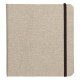 Clairefontaine Goldline rajztömb, utazáshoz, enyhén szemcsés, natúr fehér rajzpapír, vászon borító, gumipánt 180 g/m2 32 ív 20x20 cm