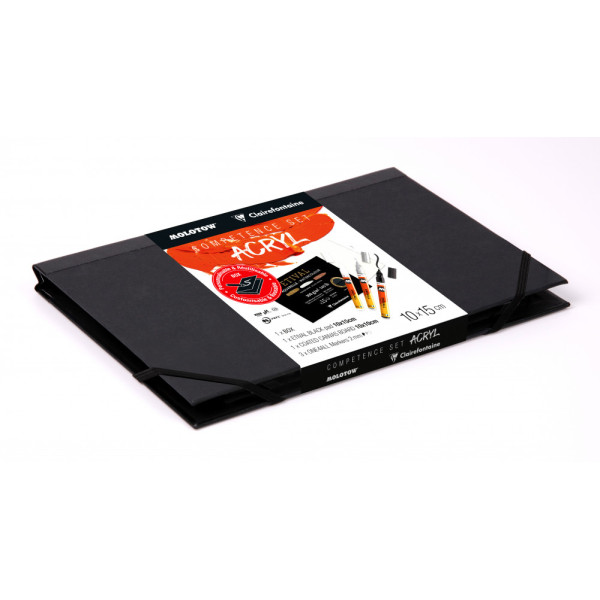 Molotow - Clairefontaine Akril szett - Fekete A5 - 250 g/m2 - 16,5 x 21,5 cm Molotow - Clairefontaine Akril szett - Fekete A5 - 250 g/m2 - 16,5 x 21,5 cm