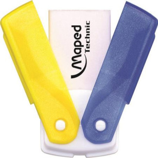 Radír, műanyagtokos, MAPED "Technic Wings", vegyes színek Radír, műanyagtokos, MAPED "Technic Wings", vegyes színek