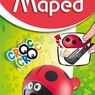 Hegyező, egylyukú, tartályos, MAPED "Croc Croc Easy", katica és bálna, vegyes formák Hegyező, egylyukú, tartályos, MAPED "Croc Croc Easy", katica és bálna, vegyes formák