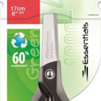 Olló, irodai, 17 cm, MAPED "Essentials Green"