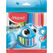 Filctoll készlet, 2 mm, kimosható, MAPED "Color'Peps Ocean", 12 különböző szín