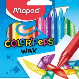 Zsírkréta, MAPED "Color'Peps Wax", 12 különböző szín
