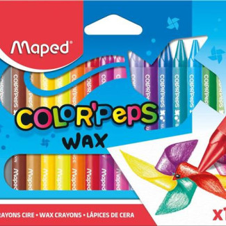 Zsírkréta, MAPED "Color'Peps Wax", 18 különböző szín