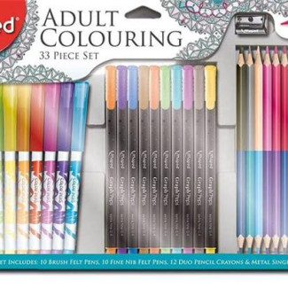 Felnőtt színezőkészlet, MAPED, 33 darabos