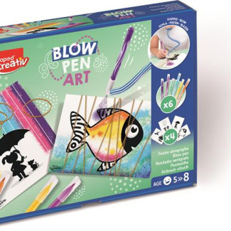 Fújós filctoll készlet, MAPED CREATIV, "Blow pen Art", pop