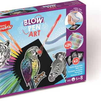 Fújós filctoll készlet, MAPED CREATIV, "Blow pen Basic"