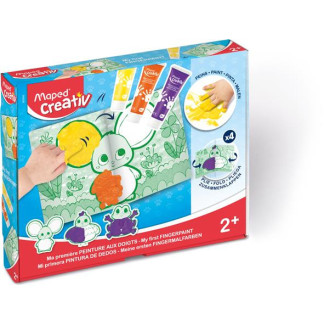 Kreatív készségfejlesztő készlet, MAPED CREATIV, "Early age", ujjfesték