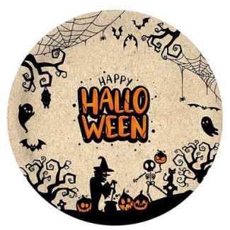 Tányér, papír, 23 cm, "Halloween" Tányér, papír, 23 cm, "Halloween"