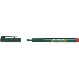 Tűfilc, 0,4 mm, FABER-CASTELL "Finepen 1511", piros