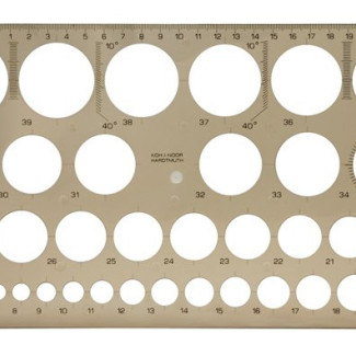 Körsablon, műanyag, KOH-I-NOOR "z37" Körsablon, műanyag, KOH-I-NOOR "z37"
