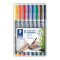 Alkoholos marker készlet, OHP, 0,6 mm, STAEDTLER "Lumocolor® 318 F", 8 különböző szín