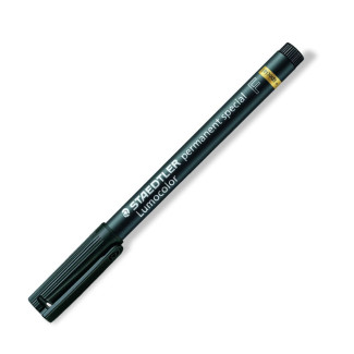 Alkoholos marker, 0,6 mm, STAEDTLER "Lumocolor® special 319 F", fekete