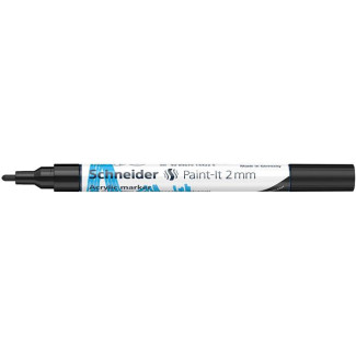 Dekormarker, akril, 2 mm, SCHNEIDER "Paint-It 310" , fekete