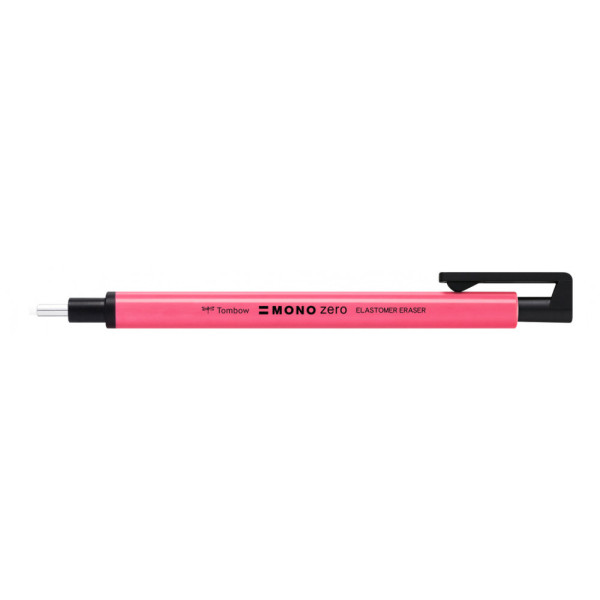 Tombow Mono Zero precíziós radír kör alakú töltettel - neon pink radírceruza