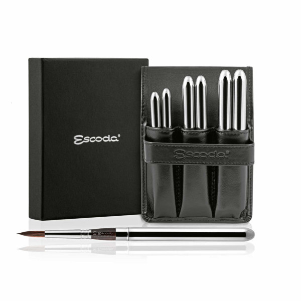 Ecset - Escoda 1242 Versatil 6 Set - szintetikus ecset szett, utazó készlet, összecsukható