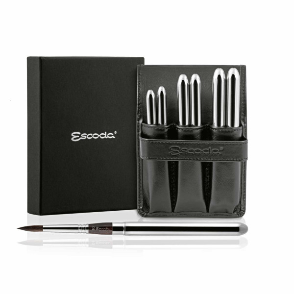 Ecset - Escoda 1245 Ultimo 6 Set - szintetikus ecset szett, utazó készlet, összecsukható