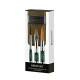 Ecset - Escoda 1273 Green Set - szintetikus ecset szett, utazó készlet, összecsukható Ecset - Escoda 1273 Green Set - szintetikus ecset szett, utazó készlet, összecsukható