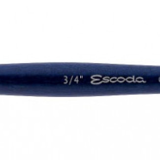 Ecset - Escoda Chronos - szintetikus és természetes szőrű ecset, rövidnyelű, lapos, ferdére vágott - 3/4-es méret