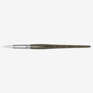 Ecset - Escoda Perla - szintetikus ecset, rövidnyelű, kerek, hegyes - 18-as méret