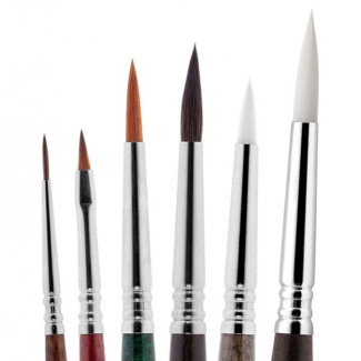 Ecset - Escoda 6560 Manga Set - szintetikus ecset szett, 6 db - Illusztrációhoz, Mangához