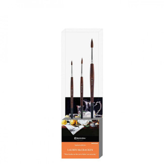 Ecset - Escoda 8620-1 Laurin McCracken Set - szintetikus Kolinsky ecset szett - Rövidnyelű ajándékkészlet