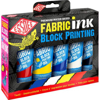 ESDEE Textil linófesték készlet - ESSDEE Fabric Printing Inks - Textilnyomó festékek - 5 x 100 ml