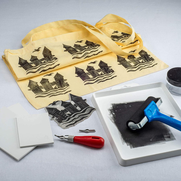 Művészlinókészlet - ESSDEE Fabric Lino Printing Kit - Textilnyomó készlet Művészlinókészlet - ESSDEE Fabric Lino Printing Kit - Textilnyomó készlet