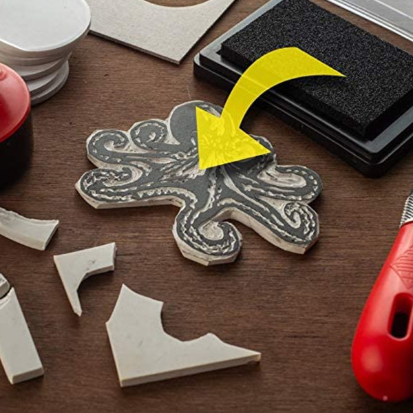 Művészlinókészlet - ESSDEE MasterCut Stamp Carving Kit - Linólapokkal és körlinóval Művészlinókészlet - ESSDEE MasterCut Stamp Carving Kit - Linólapokkal és körlinóval