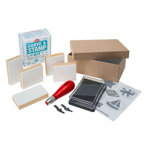 Művészlinókészlet - ESSDEE "Carve a" Stamp Kit - Nyomdakészítéshez
