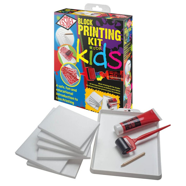 Művészlinókészlet gyerekeknek - ESSDEE Block Printing Kit for Kids - Nyomdakészítéshez Művészlinókészlet gyerekeknek - ESSDEE Block Printing Kit for Kids - Nyomdakészítéshez