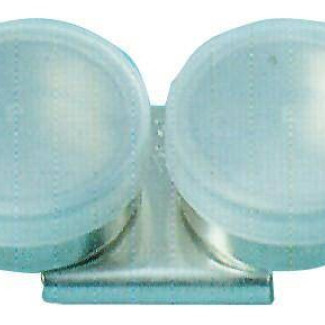 Festőszertartó, dupla, műanyag fedővel, rozsdamentes - Palettára csíptethető, átmérő 40 mm